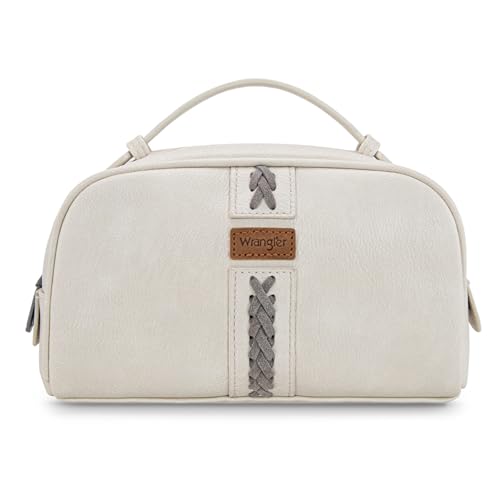 Montana West Wrangler Make-up-Tasche für Damen, tragbare Kulturbeutel, kleiner Reise-Kosmetik-Organizer für Geschenk, Reißverschluss, WG2211-1901BG von Montana West