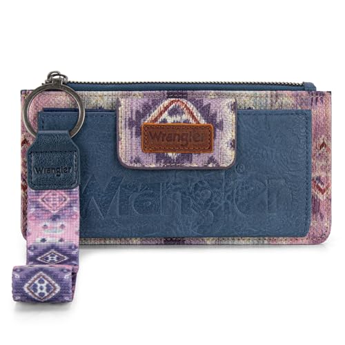 Wrangler Handgelenk-Geldbörse für Damen, Western-Clutch, RFID-Geldbörse für Damen, Artist-Navy von Montana West