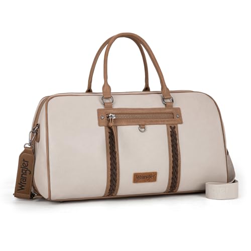Wrangler Reisetasche, groß, Wochenendtasche für Damen, Designer-Handgepäcktasche für Übernachtung, Perlentaube Wrangler Reisetasche, groß, Wochenendtasche für Damen, Designer-Handgepäcktasche für Übernachtung, Perlentaube von Montana West