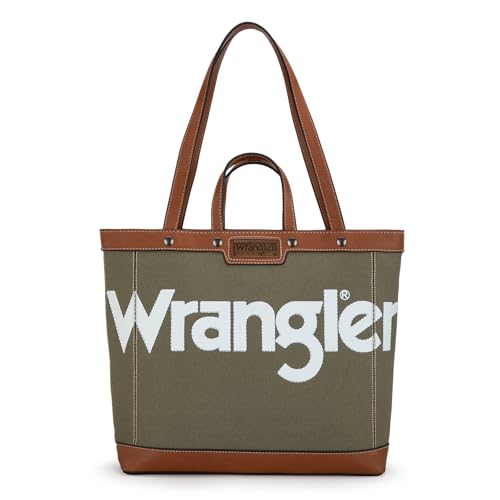 Wrangler Tragetasche für Damen, Vintage, Henkeltaschen und Schultertasche, Armee, Medium Wrangler Tragetasche für Damen, Vintage, Henkeltaschen und Schultertasche, Armee, Medium von Montana West
