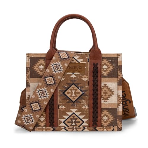 Wrangler Tragetasche für Damen, Western-Schultertasche, Boho, Aztekenmuster, Handtasche, Boho - Tawny von Montana West