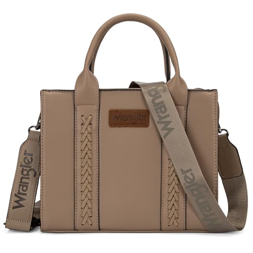 Wrangler mittelgroße Tragetasche für Damen, Designer-Umhängetasche, Handtasche mit Tragegriff und Riemen, Medium von Montana West