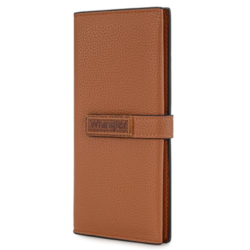 X Wrangler Geldbörse für Damen, Bifold Wallets, Kartenetuis & Geldorganizer, RFID-Geldbörse für Damen mit transparentem Ausweisfenster, Braun von Montana West