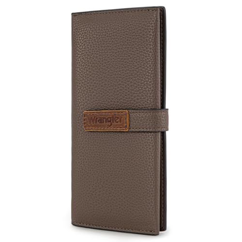 X Wrangler Geldbörse für Damen, Bifold Wallets, Kartenetuis & Geldorganizer, RFID-Geldbörse für Damen mit transparentem Ausweisfenster, Kaffee von Montana West