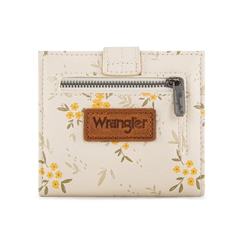 X Wrangler Kleine dünne Geldbörsen für Damen, minimalistische Faltkartenetuis und Geldorganizer mit Münzfach mit Reißverschluss, beige floral, small, Casual X Wrangler Kleine dünne Geldbörsen für Damen, minimalistische Faltkartenetuis und Geldorganizer mit Münzfach mit Reißverschluss, beige floral, small, Casual von Montana West