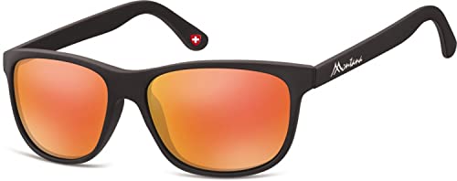 Montana Eyewear Unisex MS48A Sonnenbrille, Matt schwarz, 58 von Montana