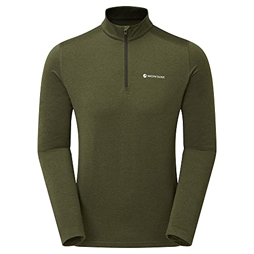 Montane Herren Dart Thermo-Reißverschluss, Kelp Green, XL von Montane