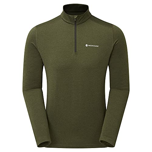 Montane Herren Dart Thermo Zip Neck Kelp Green S, Kelp Green, S von Montane