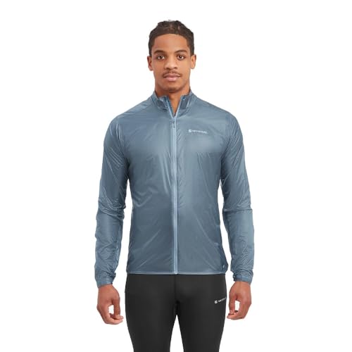 Montane Herren Featherlite Nano Jacket Stone Blue L Jacke, bunt, L von Montane