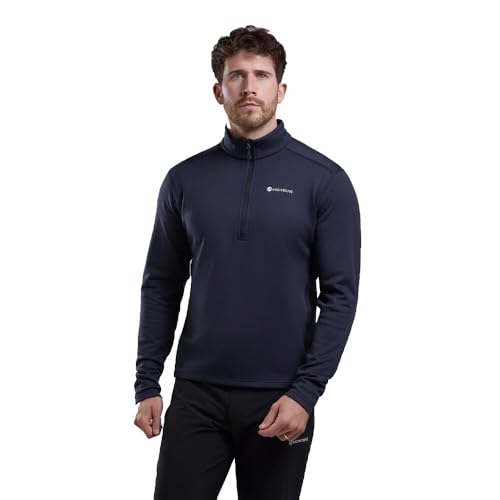 Montane Herren Fury Lite Pull-on-Eclipse Blue-XL Sweatshirt mit Reißverschluss, bunt von Montane