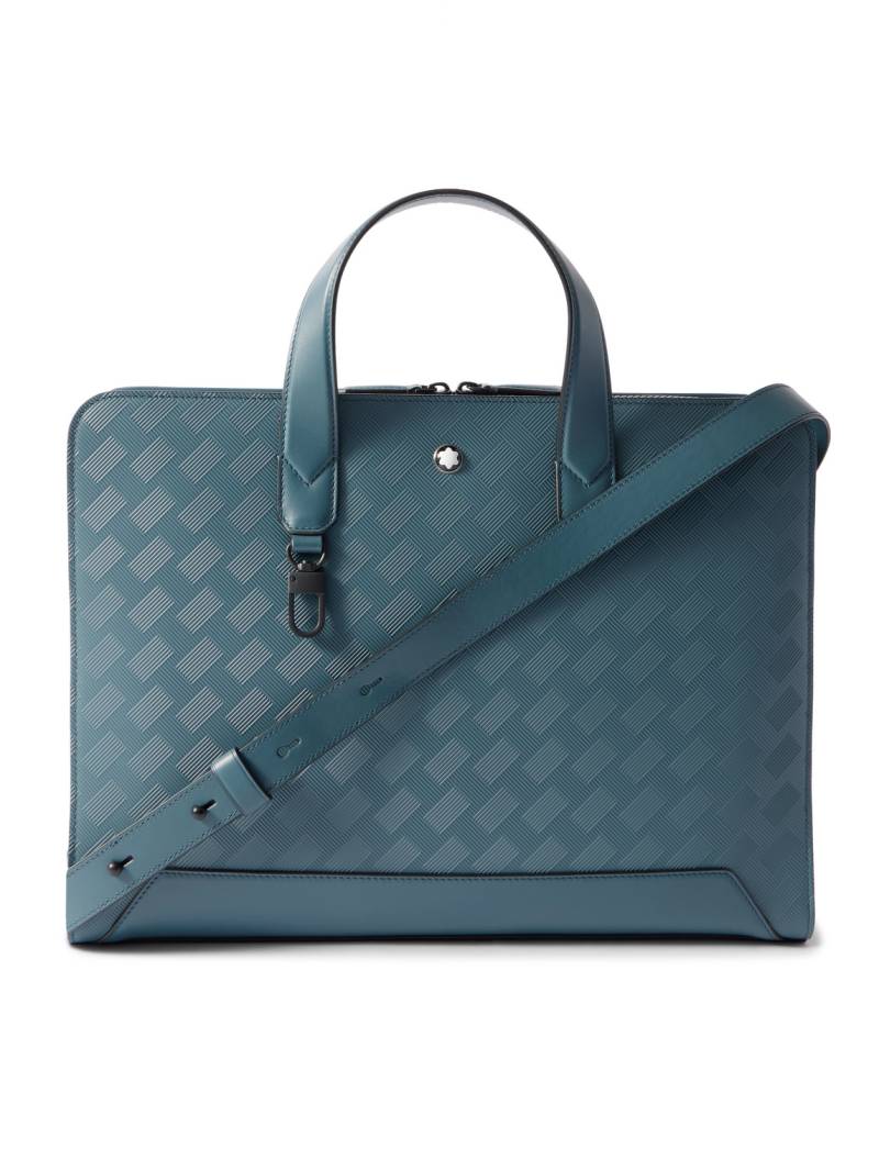 Montblanc - Extreme 3.0 Textured-Leather Briefcase - Men - Blue von Montblanc
