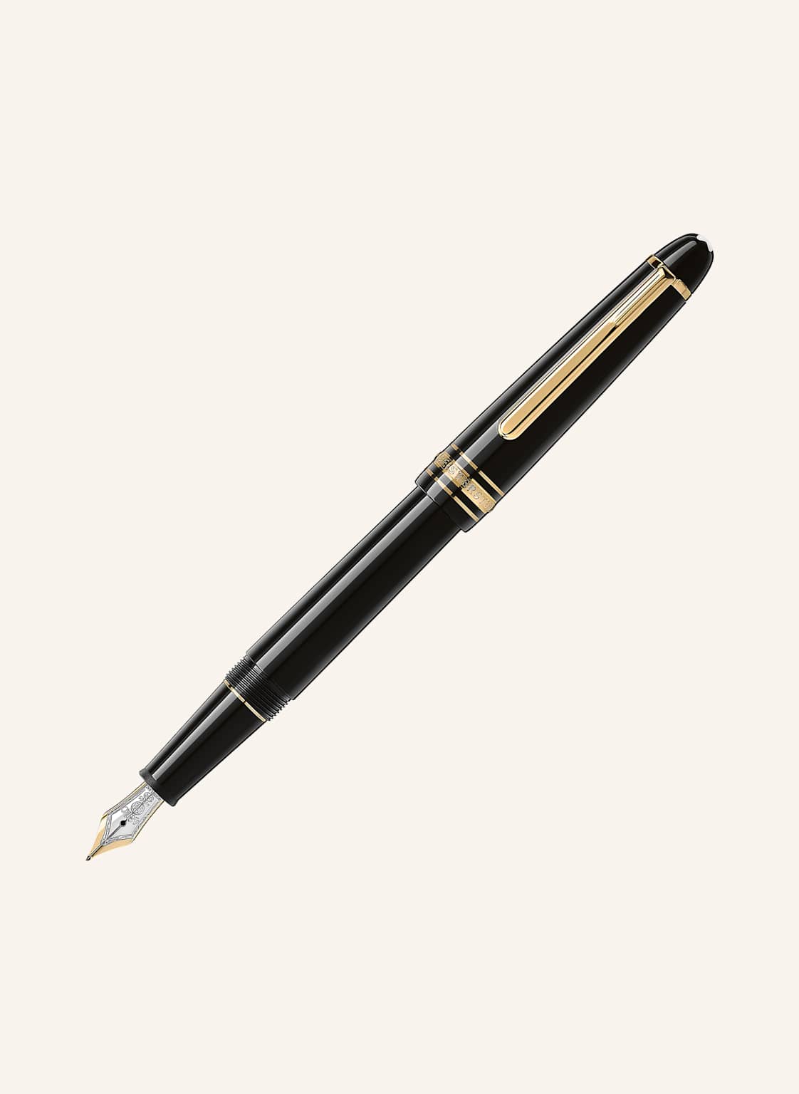 Montblanc Füllfederhalter Meisterstück Gold-Coated Classique schwarz Montblanc Füllfederhalter Meisterstück Gold-Coated Classique schwarz von Montblanc
