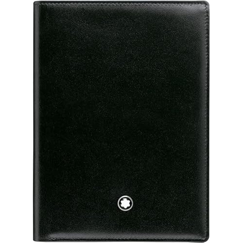 Montblanc 7cc Brieftasche mit Ausweisfach aus Leder in der Farbe Schwarz, Maße: 12cm x 9cm x 1cm, 130074 von Montblanc