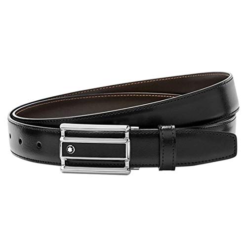 Montblanc Herren Ejecutivo Reversible Cortado A La Medida-Cinturón, 3, Multicolor (Negro/marrón) Gürtel, Marre 000, 105 (Herstellergröße: Única) von Montblanc