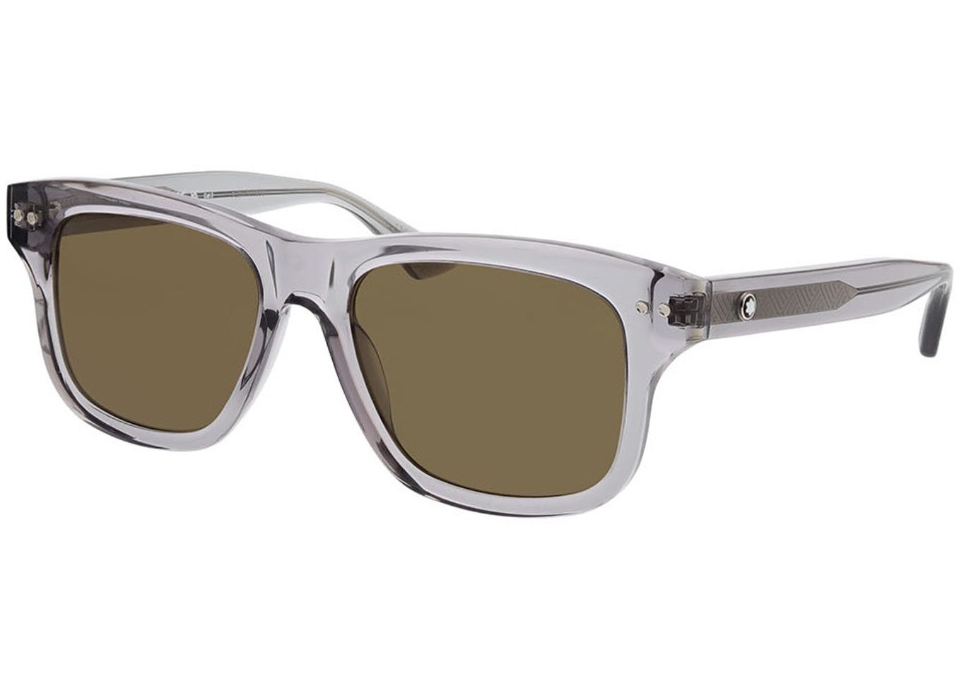 Montblanc MB0319S-004 55-18 Sonnenbrille mit Sehstärke erhältlich, Herren, Vollrand, Rechteckig von Montblanc