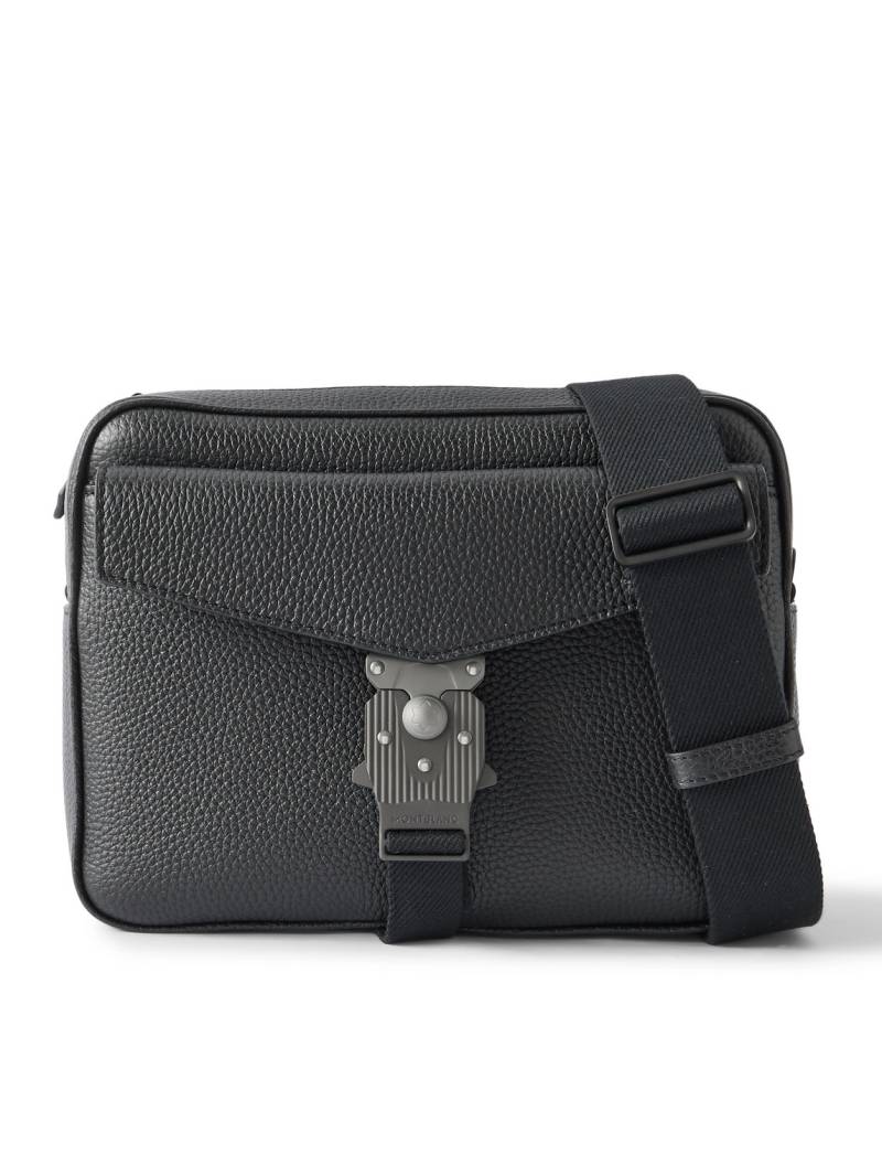 Montblanc - MLock 4810 Full-Grain Leather Messenger Bag - Men - Black von Montblanc