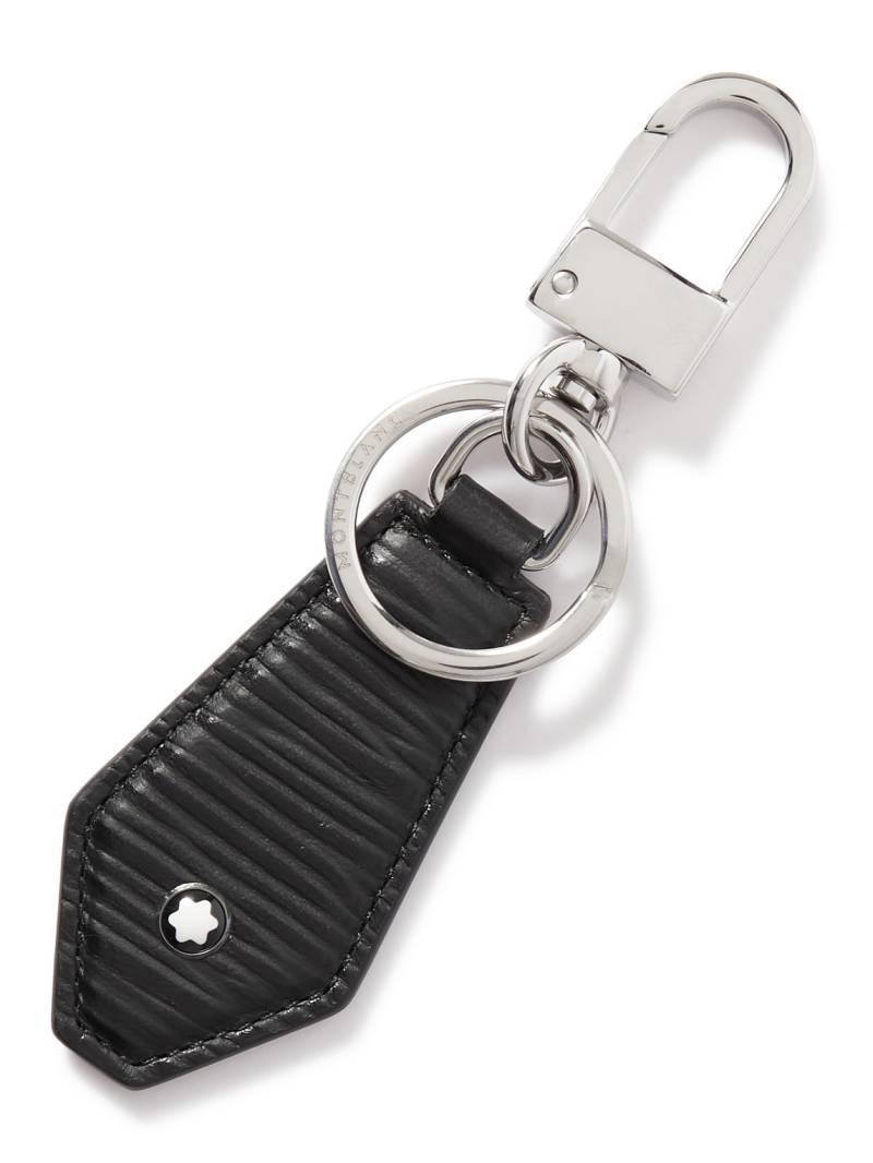 Montblanc - Meisterstück 4810 Textured-Leather and Silver-Tone Key Fob - Men - Black von Montblanc