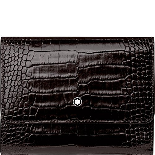 Montblanc Meisterstück Selection Brieftasche 4 cc mit Umschlag und Münzfach mit Reißverschluss Münzbörse, 13 cm, Mokka von Montblanc