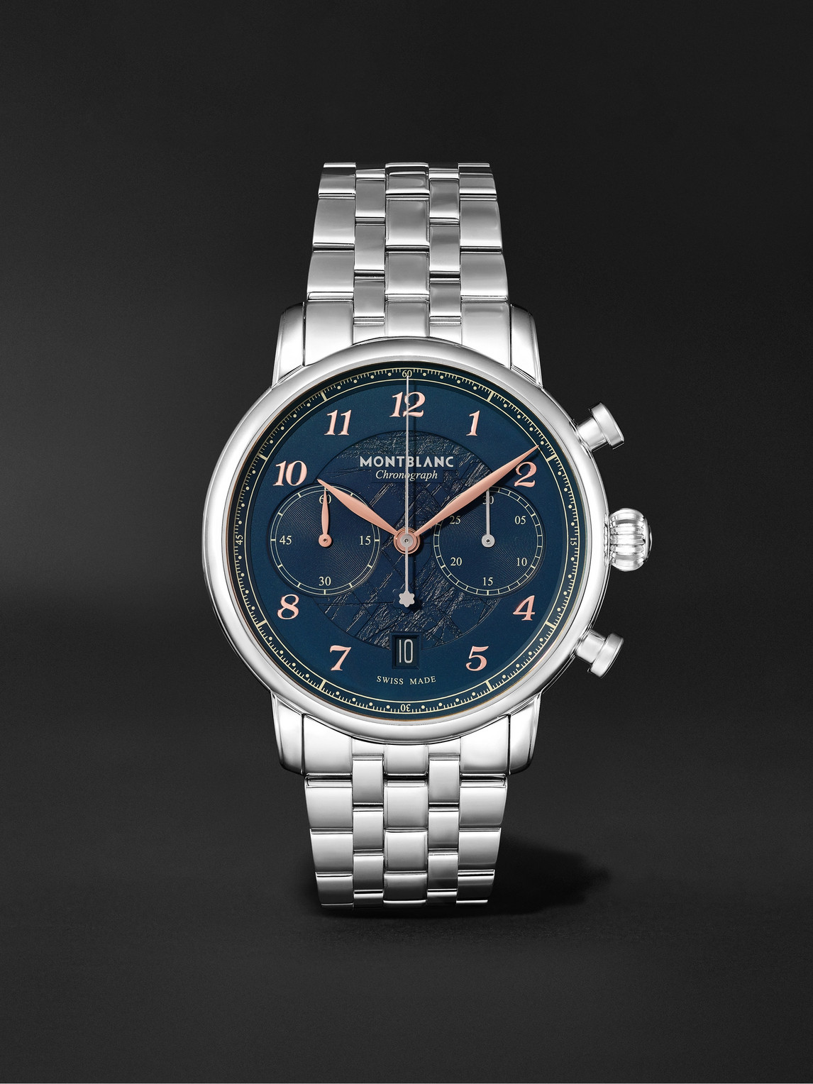 Montblanc - Star Legacy Chronograph Limited Edition Automatic 42mm Stainless Steel Watch, Ref. No. 129627 - Men - Blue Montblanc - Star Legacy Chronograph Limited Edition Automatic 42mm Stainless Steel Watch, Ref. No. 129627 - Men - Blue von Montblanc