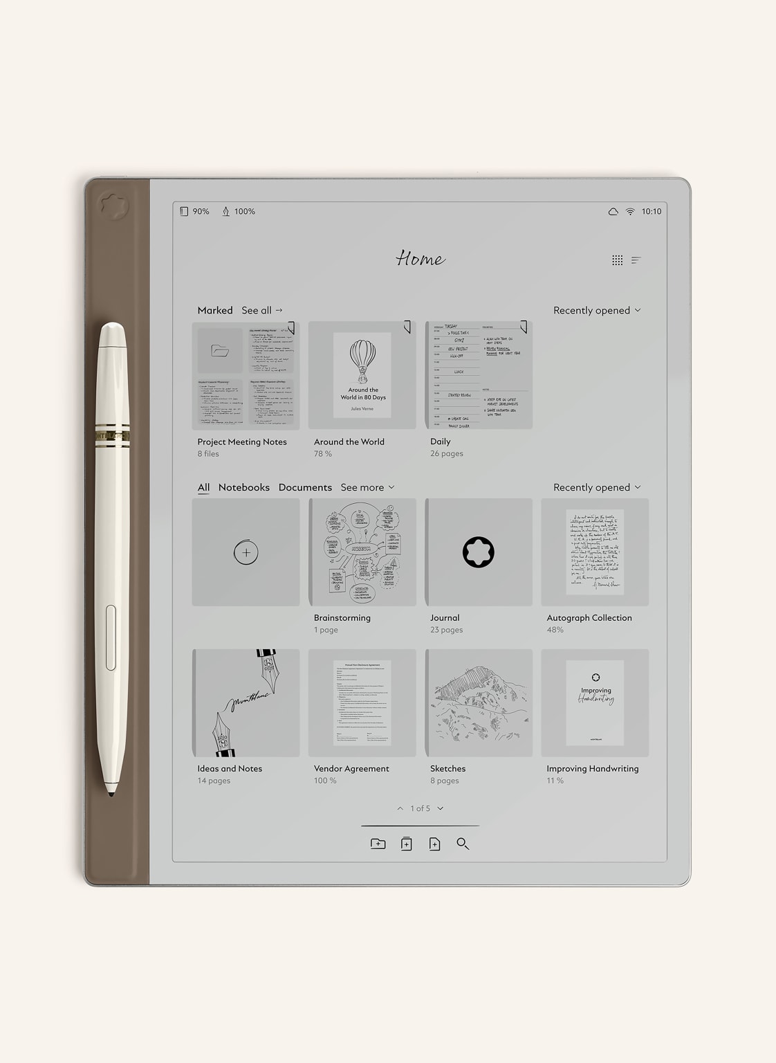 Montblanc Tablet Digital Paper gold von Montblanc