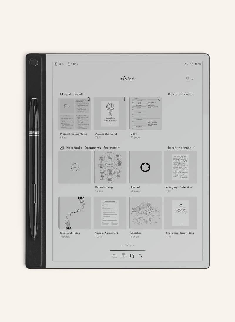 Montblanc Tablet Digital Paper schwarz von Montblanc