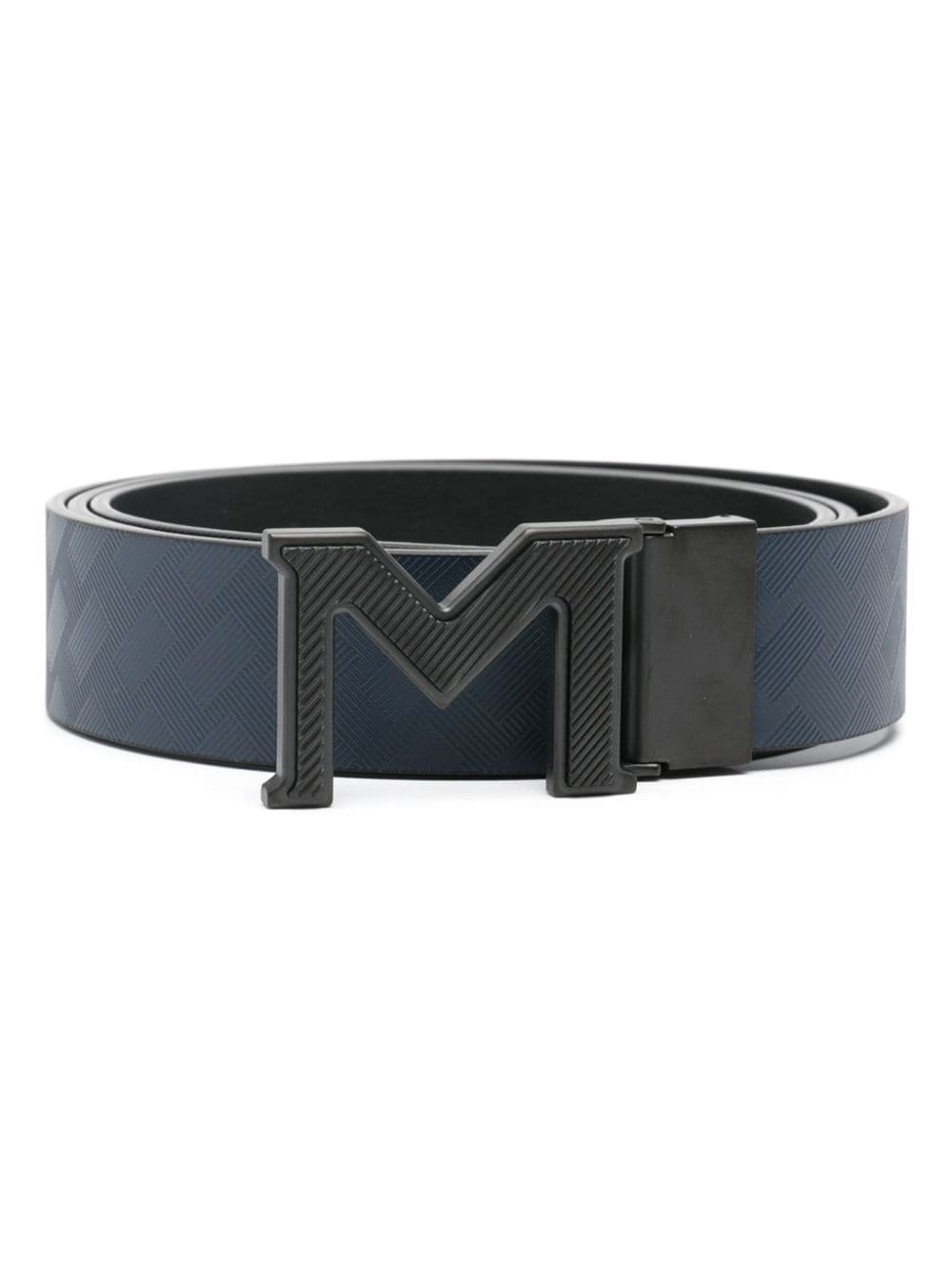 Montblanc Ledergürtel mit Logo-Schnalle - Blau von Montblanc