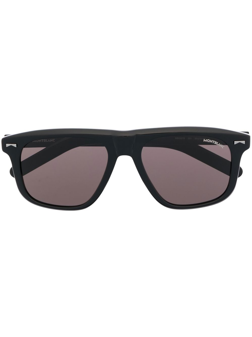 Montblanc Sonnenbrille mit eckigem Gestell - Schwarz von Montblanc