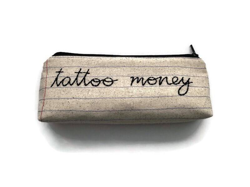 Tattoo Geldtasche - Federmäppchen Made To Order Geldumschlag Etsy's Pick von MontclairMade