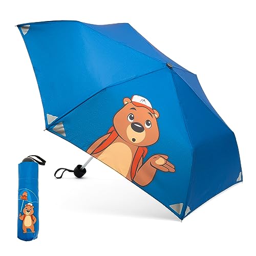 Monte Stivo® Friends Schirm | Leichter Kinder-Regenschirm für Jungen & Mädchen | Reflektierend Klein & als Geschenk von Monte Stivo