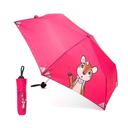 Monte Stivo® Friends Schirm | Leichter Kinder-Regenschirm für Jungen & Mädchen | Reflektierend Klein & als Geschenk, Lila von Monte Stivo