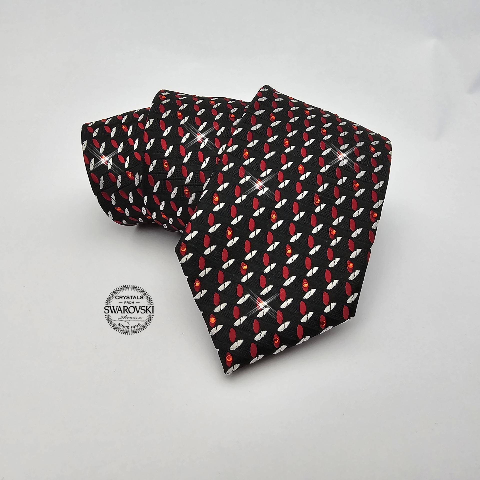 Swarovski Crystal Herren Krawatte Verzierte Hochzeits-Krawatte von MonteCrystals