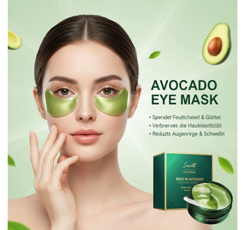 Montegoni Gesichtsmaske Feuchtigkeitsspendende ZOZU-Augenmaske mit Avocado-Extrakt, Eye Mask. von Montegoni