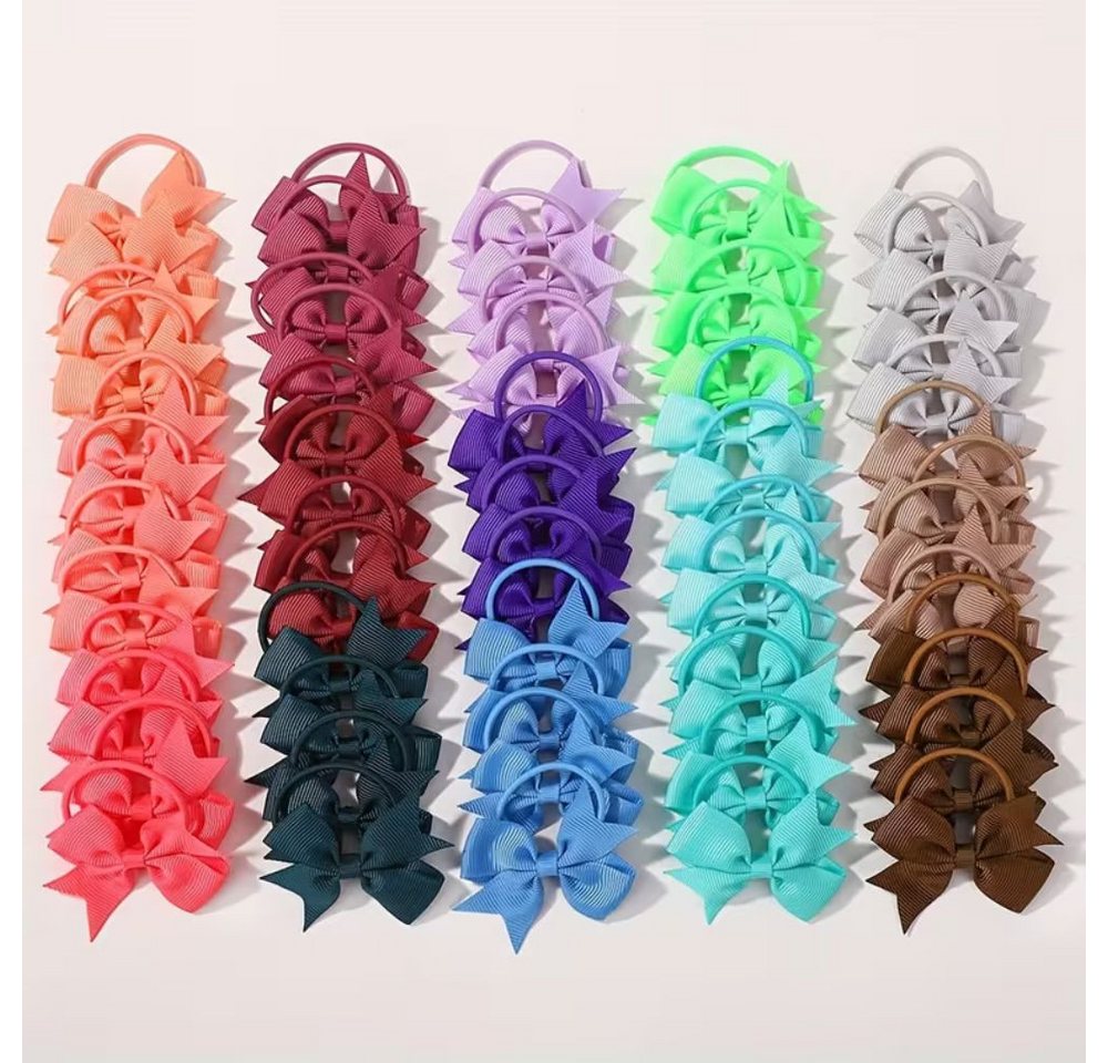 Montegoni Haarspange 18er-Set Haarspangen für Mädchen, Baby-Haarspangen-Set, süße Schleifen, elastische Bänder, 18-tlg., Pferdeschwanz-Haarnadeln-Set für kleine Mädchen, perfekt für Partys, Geburtstage und ideal als Geschenk von Montegoni