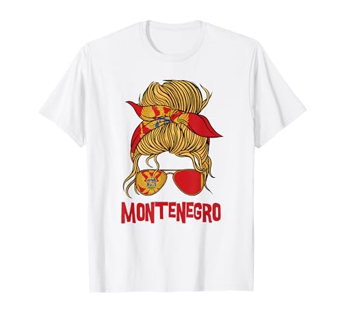 Montenegro für Mädchen Montenegrinische Flagge für Frauen Montenegro T-Shirt Montenegro für Mädchen Montenegrinische Flagge für Frauen Montenegro T-Shirt von Montenegro for Girls and Women