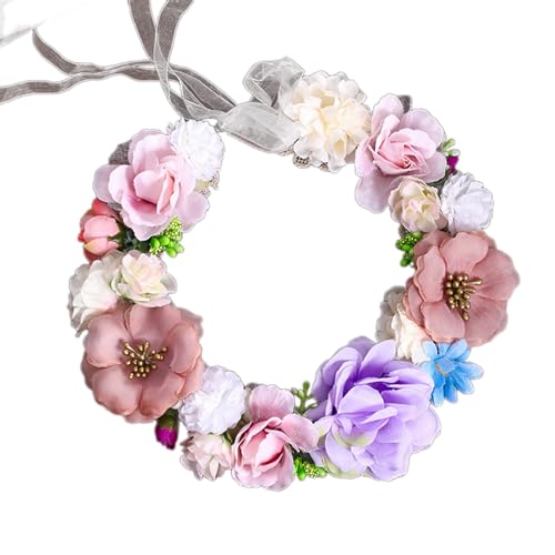Brautblumen-Haarbänder für Hochzeit, Blumen-Haarbänder, Blumen-Haarbänder, Blumenkranz, Blumen-Haarbänder für Damen von Montesy