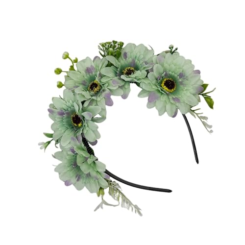 Elegantes Blumen-Haarband, Bohemian-Stirnband für Mädchen, trendiges Modell, Show, Auftritte, Hochzeit, Party, Schmuck, buntes Blumen-Haarband für Mädchen, zum Fotografieren von Montesy