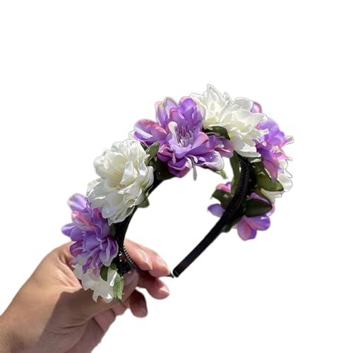 Elegantes Blumen-Haarband, realistisches Blumen-Stirnband für Mädchen, trendiges Modell, Show, Aufführungen, Hochzeit, Party, Schmuck, Blumen-Haarbänder für Frauen, Blumen-Stirnband für Mädchen, von Montesy