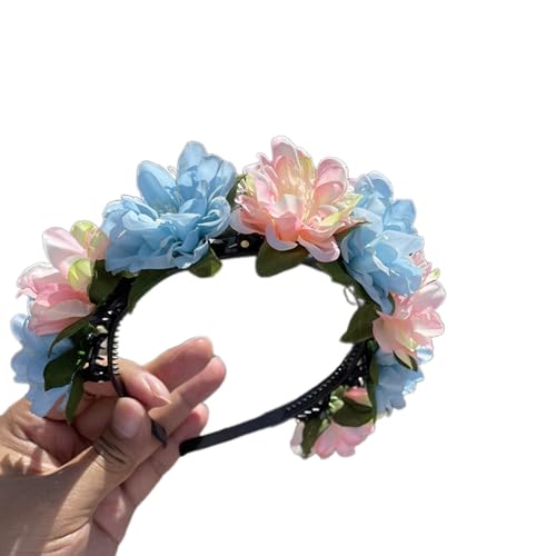 Elegantes Blumen-Haarband, realistisches Blumen-Stirnband für Mädchen, trendiges Modell, Show, Aufführungen, Hochzeit, Party, Schmuck, Blumen-Haarbänder für Frauen, Blumen-Stirnband für Mädchen, von Montesy