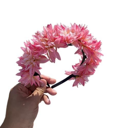 Elegantes Blumen-Haarband, realistisches Blumen-Stirnband für Mädchen, trendiges Modell, Show, Aufführungen, Hochzeit, Party, Schmuck, Blumen-Haarbänder für Frauen, Blumen-Stirnband für Mädchen, von Montesy