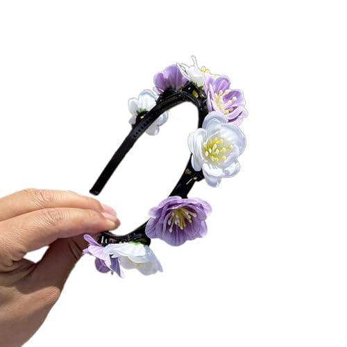 Elegantes Blumen-Haarband, realistisches Blumen-Stirnband für Mädchen, trendiges Modell, Show, Aufführungen, Hochzeit, Party, Schmuck, Blumen-Haarbänder für Frauen, Blumen-Stirnband für Mädchen, von Montesy