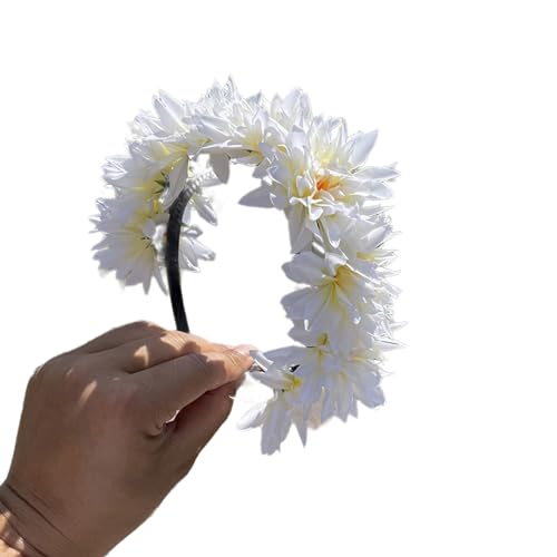 Elegantes Blumen-Haarband, realistisches Blumen-Stirnband für Mädchen, trendiges Modell, Show, Aufführungen, Hochzeit, Party, Schmuck, Blumen-Haarbänder für Frauen, Blumen-Stirnband für Mädchen, von Montesy