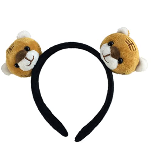 Haarreif mit Cartoon-Tiger-Motiv, Plüsch, Cosplay, Haar-Accessoires für Damen, Mädchen, Jungen, Kinder, Party, Hea, Plüsch-Haarschmuck für Damen, Mädchen, Zöpfe, Haarspangen, dickes Haar von Montesy