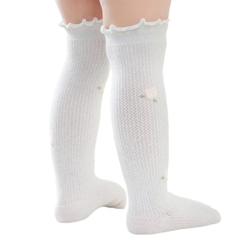 Montesy 2025 Knielange Socken für Kleinkinder, weich, atmungsaktiv, Baumwoll-Mesh-Design, Mädchenstrümpfe für 0–3 Jahre alte Babys, weiß, S Montesy 2025 Knielange Socken für Kleinkinder, weich, atmungsaktiv, Baumwoll-Mesh-Design, Mädchenstrümpfe für 0–3 Jahre alte Babys, weiß, S von Montesy