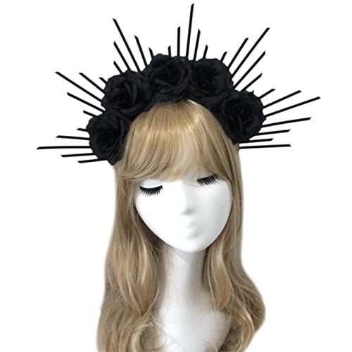 Montesy HaloCrown Stirnband HaloCrown Kopfbedeckung Cosplay Spiked Stirnband Stirnband für Damen von Montesy