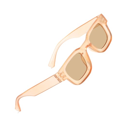 Montesy Leichte Sonnenbrille, Trendsetter für Urlaub, Urlaub, übergroßer Rahmen, dicker Rahmen, Sonnenbrille für Damen, Tea Frame Teescheiben von Montesy