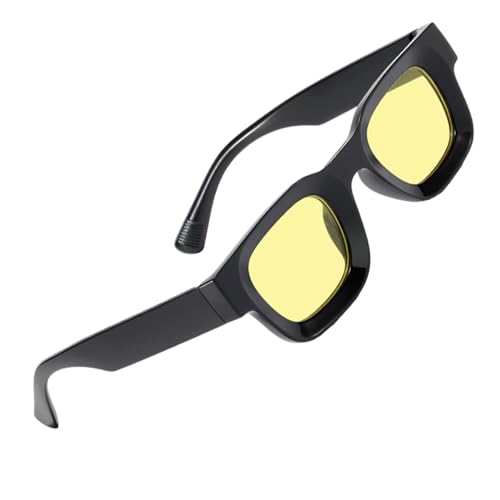 Montesy Leichte Sonnenbrille, Trendsetter für Urlaub, Urlaub, übergroßer Rahmen, dicker Rahmen, Sonnenbrille für Damen, merhfarbig von Montesy