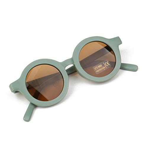 Montesy Modische Baby-Sonnenbrille für Kinder, beliebte Kleinkinder-Rahmen, Urlaub, Outdoor, Kinder, niedliche Foto-Requisiten, übergroße Sonnenbrille für Damen, grün von Montesy