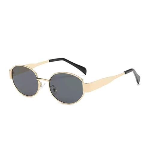 Montesy Modische UV400-Sonnenbrille für Damen und Herren, UV-Schutz-Sonnenbrille mit ovalem Rahmen, für Camping, Wandern, UV-Schutz-Sonnenbrille, a von Montesy