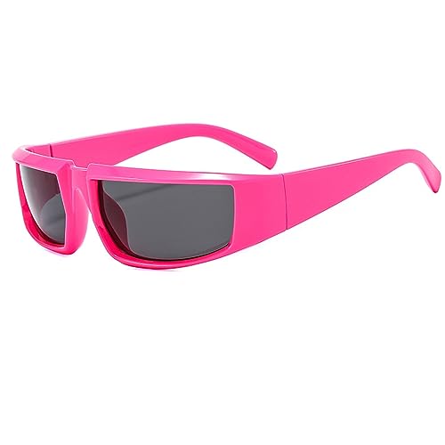 Montesy Punk-Sonnenbrille, UV-Sonnenbrille, Damen, kleines Gesicht, quadratisch, Y2K, blendfrei, UV400, Strandbrille, Punk-Sonnenbrille, B von Montesy