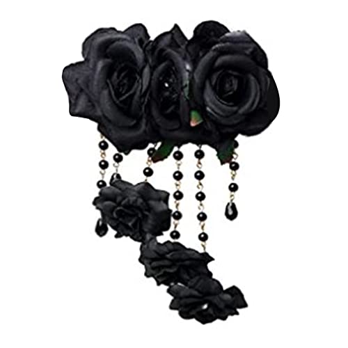 Steampunk-Haarspangen, Gothic-Haarspange, Tag der Toten, Haarschmuck, Gothic-Haarnadel, Steampunk-Blume, Kopfbedeckung, Gothic-Haarspangen, Zubehör von Montesy